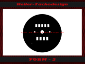 Speedometer Disc for Porsche 356 from 0 Kmh
