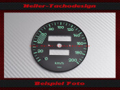 Tachoscheibe Porsche 356 ab 0 Kmh