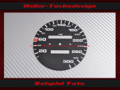 Speedometer Disc for Porsche 944 Scale extended to 300 Kmh