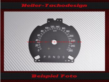 Tachoscheibe für Ford Mondeo MK5 Edge Fusion 2013 bis 2020 160 Mph zu 260 Kmh
