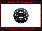 Tachoscheibe f&uuml;r Sunbeam Alpine Serie 2 Jaeger 0-200...