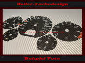 Speedometer Discs for Mercedes SL W129 R129 MOPF 2 Oil Temperature 1998 to 2001 160 Mph to 260 Kmh