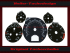 Speedometer Discs for Mercedes SL W129 R129 MOPF 2 Oil Temperature 1998 to 2001 160 Mph to 260 Kmh