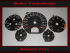 Speedometer Discs for Mercedes SL W129 R129 MOPF 2 Oil Temperature 1998 to 2001 160 Mph to 260 Kmh