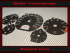 Speedometer Discs for Mercedes SL W129 R129 MOPF 2 Oil Temperature 1998 to 2001 160 Mph to 260 Kmh