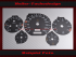 Tachoscheiben für Mercedes SL W129 R129 Öltemperatur MOPF 1 1995 bis 1998 160 Mph zu 260 Kmh 1