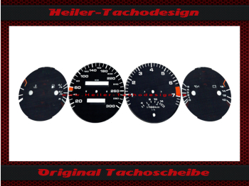 Set Tachoscheiben für Porsche 968 300 Kmh ab 1978