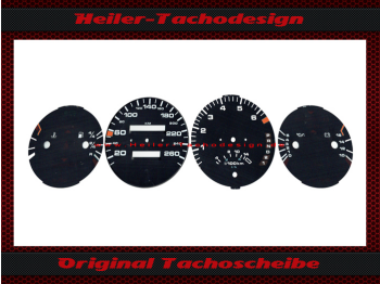 Tachoscheiben für Porsche 968 260 Kmh ab 1978