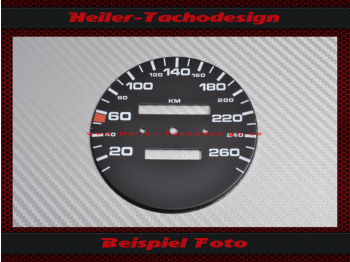 Speedometer Disc for Porsche 928 160 Mph to 270 Kmh from 1978