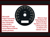 Speedometer Sticker for Harley Davidson Sportster 883 XL1200 Custom 2005 to 2012 Ø80 Mph to Kmh
