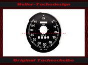 Speedometer Disc for Bentley Mk VI R Type 1953 110 Mph to 180 Kmh