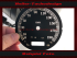 Tachoscheibe für Harley Davidson Dyna Super Glide Custom FXDC 2010 Ø100 Mph zu Kmh