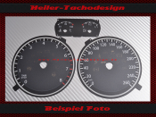 Tachoscheibe für VW Tiguan SEL 2009 160 Mph zu 260 Kmh