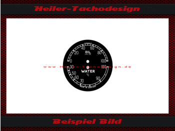 Zifferblatt Öl Wasser Temperatur für Jaguar XK 150