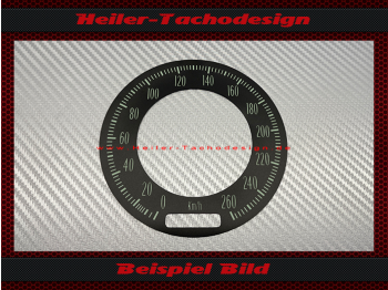 Speedometer Sticker for Chevrolet Corvette C2 1963 to 1964 160 Mph to 260 Kmh