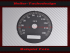 Tachoscheibe für Harley Davidson Softail Rocker FXCWC ab 2008 Ø80 Mph zu Kmh