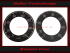 Tacho + Drehzahlmesser Aufkleber für Mercedes W111 große Heckflosse W112 Heckflosse W113 SL Pagode