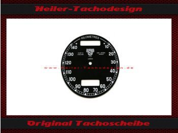 Tachoscheibe für Norton BSA Triumph Ariel Smiths Chronometric HRD Vincent 0-140 Kmh von 1946 Ø73,5 mm - 1