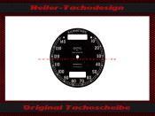 Speedometer dial HRD VINCENT 0-140 KM H 1946 Ø 73,5 mm - 2