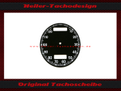 Speedometer dial HRD VINCENT 0-120 MPH Ø 73,5 mm