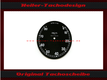 Tachometer Norton BSA Triumph Ariel Smiths Chronometric HRD Vincent 5 to 80 RPM 1946 to 1950 Ø73,5 mm