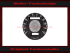 Speedometer Disc for Smiths Grey Face Triumph Bonniville T120R 1966 to 1969 125 Mph to 200 Kmh