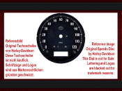 Speedometer Sticker for Harley Davidson Dyna Low Rider FXDL 2015 Ø80 Mph to Kmh