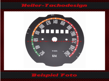 Tachoscheibe für Opel Kadett B 260 Kmh