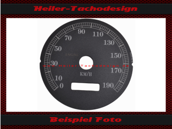 Speedometer Disc for Harley Davidson Dyna Low Rider FXDL 1999 to 2000 Ø80 Mph to Kmh