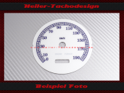 Speedometer Disc for Harley Davidson Road King 1999 2000 Ø100 Mph to Kmh