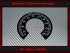 Speedometer Sticker for Harley Davidson Road King Classic FLHRCI 2001 to 2003 Ø100 Mph to Kmh