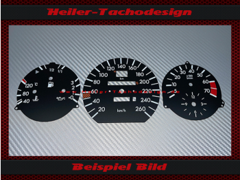 Speedometer Discs for Mercedes W124 E500 E Class 260 Kmh - 1