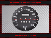 Speedometer Disc Aston Martin Volante V8 1978 Mph to Kmh