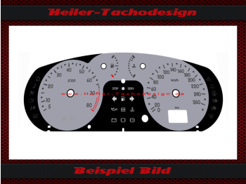 Speedometer Disc for Renault Clio V6 Construction Year 2001 Mph to Kmh