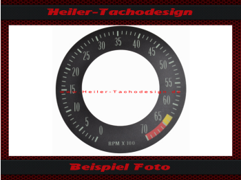 Drehzahlmesser Zifferblatt Aufkleber für Chevrolet Corvette C2 1963 bis 1964 - 1