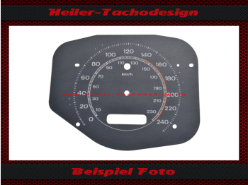 Speedometer Sticker for Ford Mustang 1969-70 Shelby GT350 & GT 500 Mph to Kmh