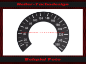 Speedometer Sticker for Suzuki GT 750 1974 Mph to Kmh