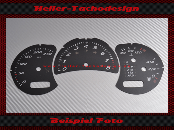 Speedometer Discs for Porsche Boxster Cayman 986 Facelift Tiptronic 260 Kmh