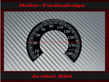 Tacho Aufkleber für Harley Davidson Dyna Wide Glide FXDWG 2010 Ø80 Mph zu Kmh