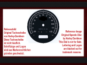 Speedometer Disc for Harley Davidson Softail Slim FLS 2013 to 2014 Ø100 Mph to Kmh