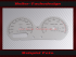 Tachoscheibe für Harley Davidson Road Glide Special 2016 Mph zu Kmh