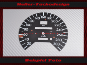 Speedometer Disc for Mercedes W126 AMG S Class 300 Kmh - 2