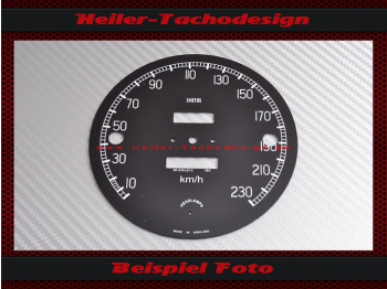 Speedometer Disc for Jaguar XK 150 Ø 110,0 mm 2 Holes Mph to Kmh