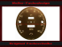 Speedometer Disc for Jaguar XK 150 Ø 110,0 mm 2 Holes Mph to Kmh