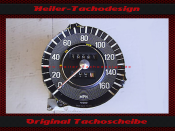 Tacho Aufkleber für Mercedes W109 160 Mph zu 260 Kmh