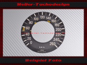 Speedometer Sticker for Mercedes W109 Mph to Kmh