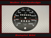 Speedometer Disc for VW T3 Bus 200 Kmh