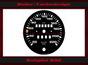 Speedometer Disc for VW T3 Bus 220 Kmh