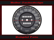 Speedometer Sticker for Mercedes W111 W112 Tail Fin W113...