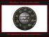 Tacho Aufkleber für Mercedes W111 große Heckflosse W112 Heckflosse W113 SL Pagode 260 Kmh